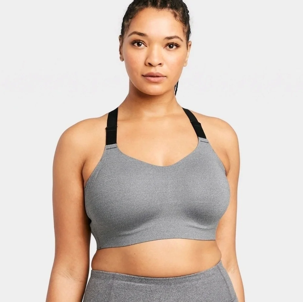 All in Motion Gray Sports Bra - Picture 1 of 8
